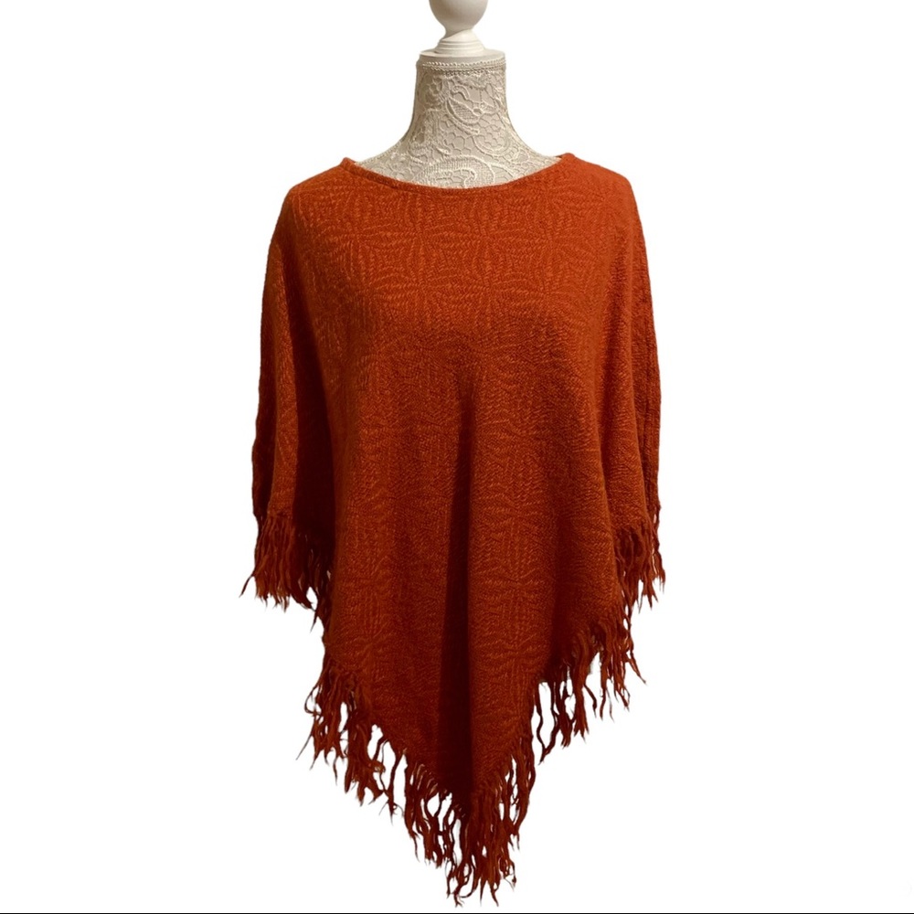 Alpaca Wool Poncho Made in Bolivia